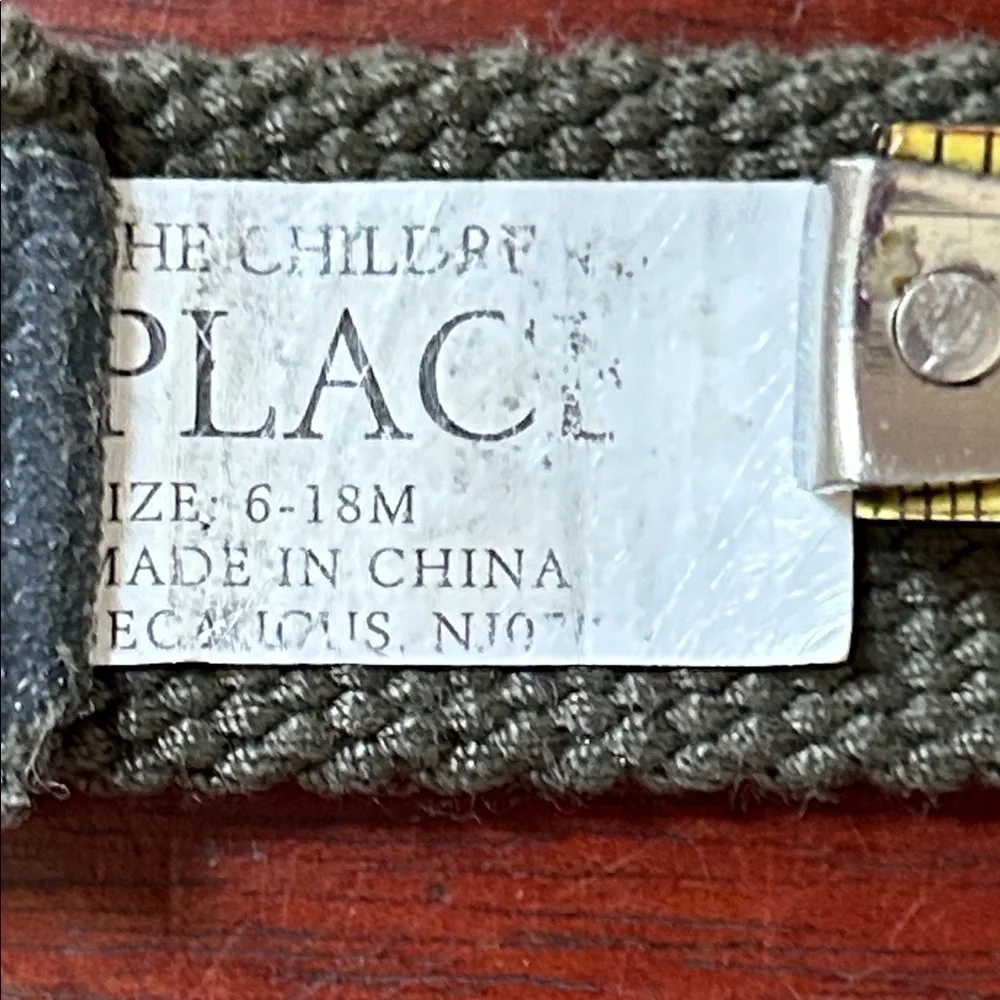 The Children's Place Green Camouflage Belt